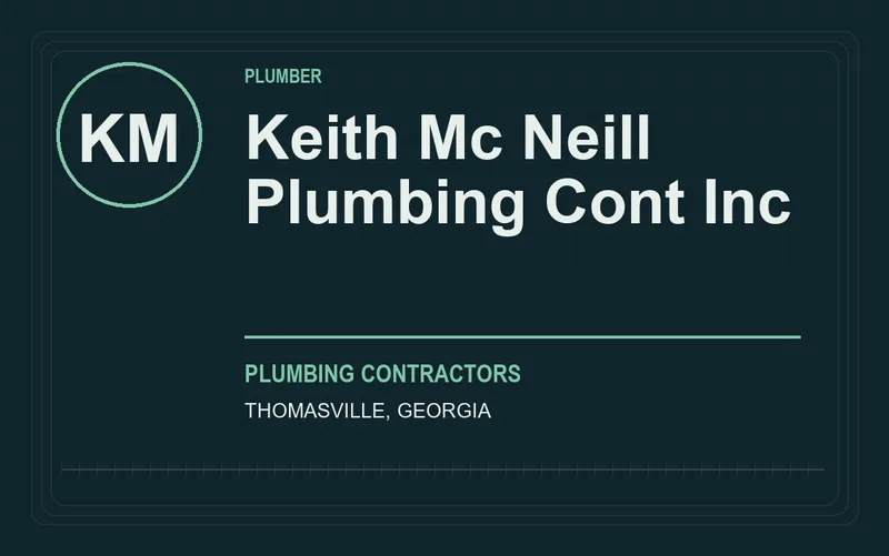 Keith Mc Neill Plumbing Cont Inc in Thomasville, Georgia