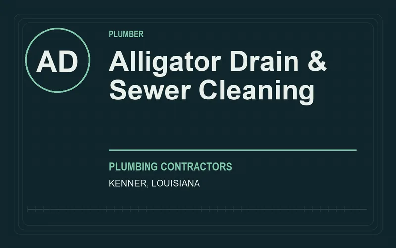 Alligator Drain & Sewer Cleaning in Kenner, Louisiana
