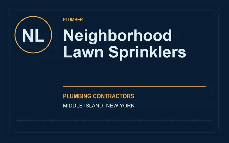 Neighborhood Lawn Sprinklers in Middle Island, New York