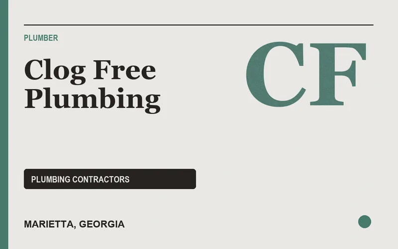 Clog Free Plumbing in Marietta, Georgia