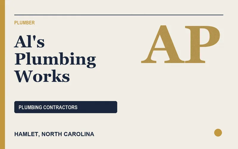 Al's Plumbing Works in Hamlet, North Carolina