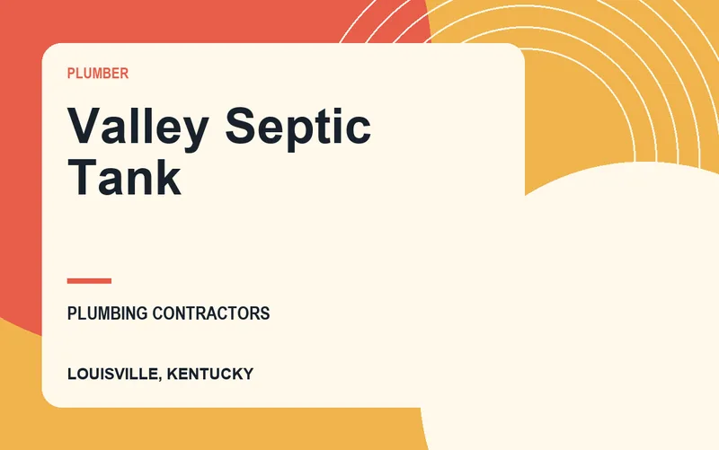 Valley Septic Tank in Louisville, Kentucky