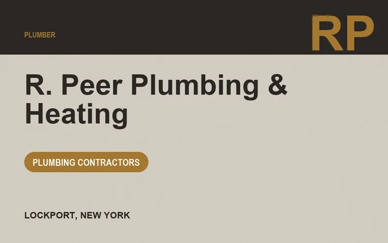 R. Peer Plumbing & Heating in Lockport, New York