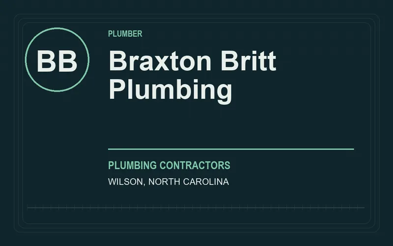 Braxton Britt Plumbing in Wilson, North Carolina