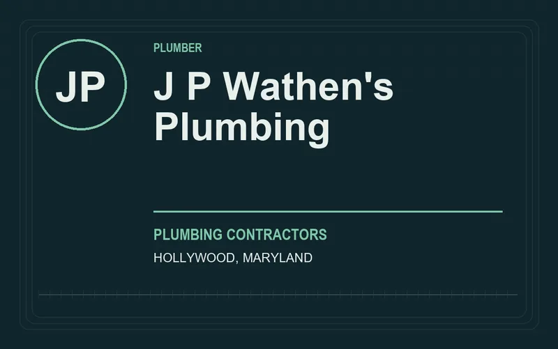 J P Wathen's Plumbing in Hollywood, Maryland