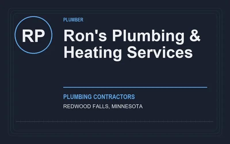 Ron's Plumbing & Heating Services in Redwood Falls, Minnesota