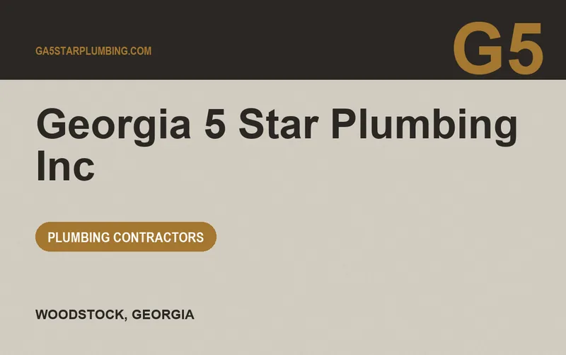 Georgia 5 Star Plumbing Inc in Woodstock, Georgia