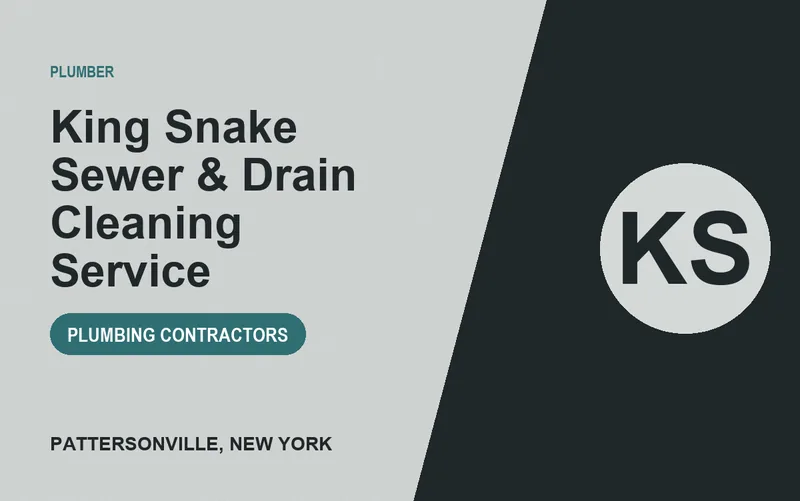 King Snake Sewer & Drain Cleaning Service in Pattersonville, New York