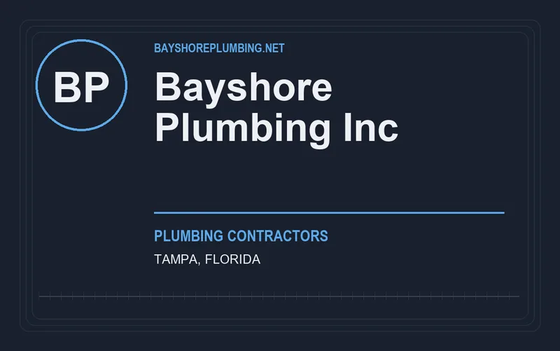 Bayshore Plumbing Inc in Tampa, Florida