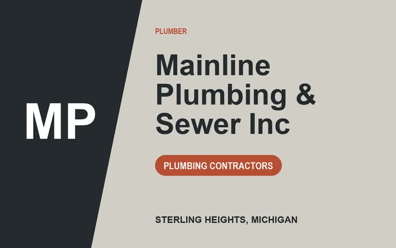 Mainline Plumbing & Sewer Inc in Sterling Heights, Michigan