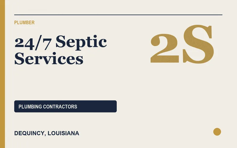 24/7 Septic Services in Dequincy, Louisiana