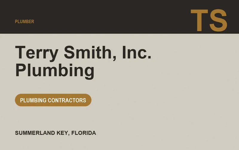 Terry Smith, Inc. Plumbing in Summerland Key, Florida