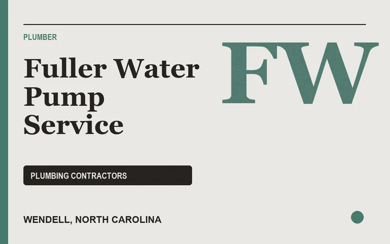 Fuller Water Pump Service in Wendell, North Carolina