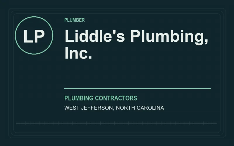 Liddle's Plumbing, Inc. in West Jefferson, North Carolina