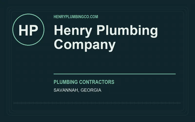 Henry Plumbing Company in Savannah, Georgia