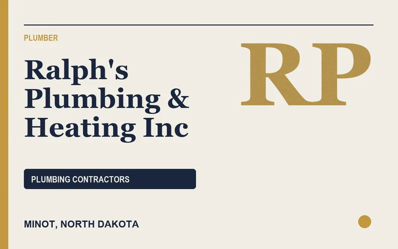 Ralph's Plumbing & Heating Inc in Minot, North Dakota