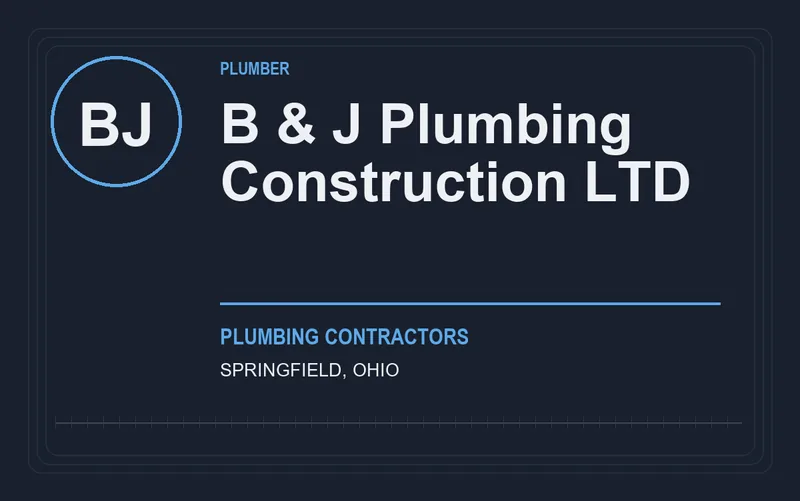 B & J Plumbing Construction LTD in Springfield, Ohio