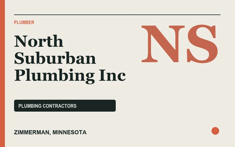 North Suburban Plumbing Inc in Zimmerman, Minnesota