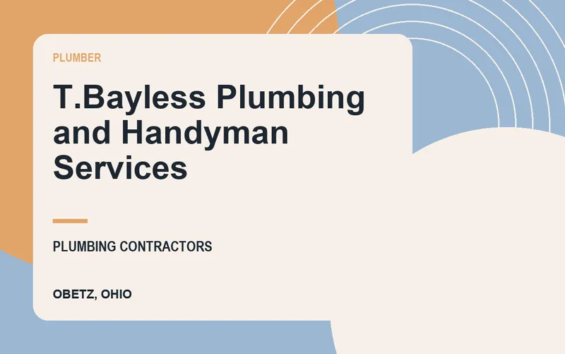 T.Bayless Plumbing and Handyman Services in Obetz, Ohio