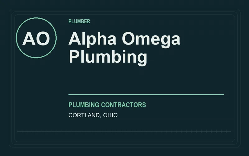 Alpha Omega Plumbing in Cortland, Ohio