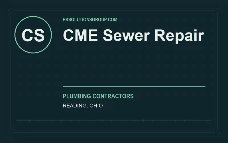 CME Sewer Repair in Reading, Ohio