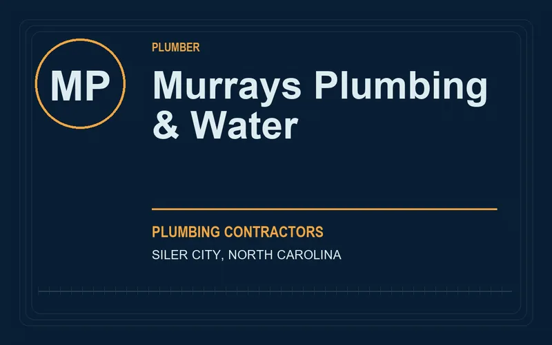 Murrays Plumbing & Water in Siler City, North Carolina