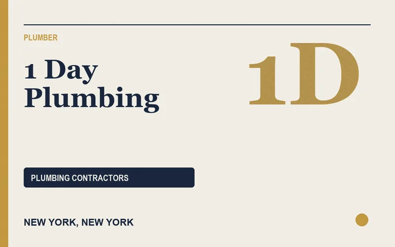 1 Day Plumbing in New York, New York