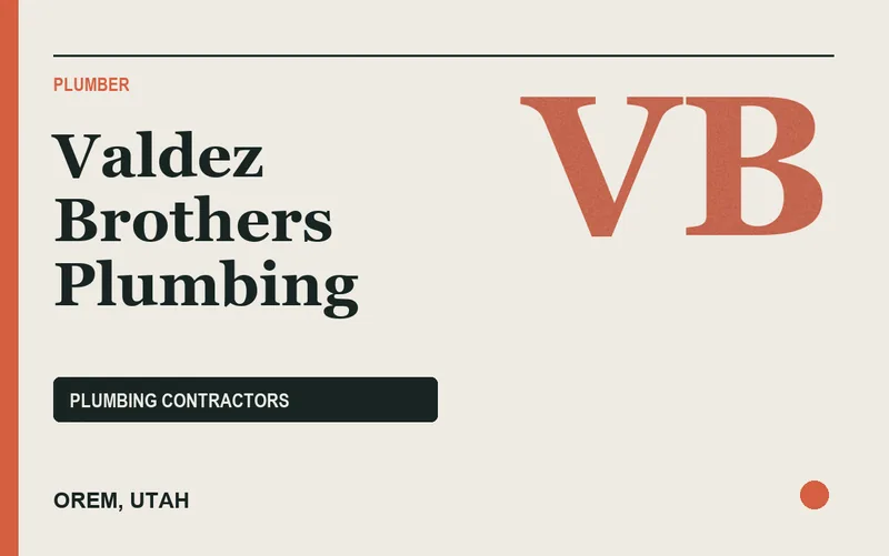 Valdez Brothers Plumbing in Orem, Utah