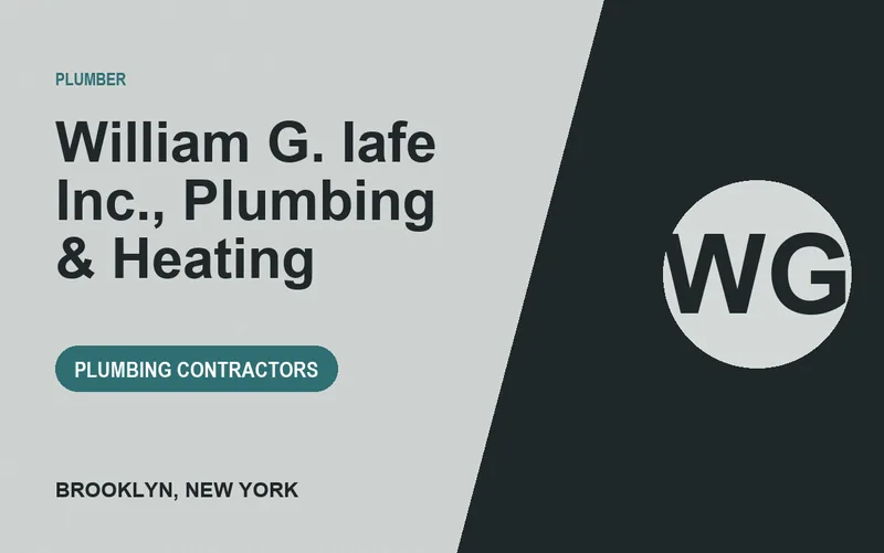 William G. Iafe Inc., Plumbing & Heating in Brooklyn, New York