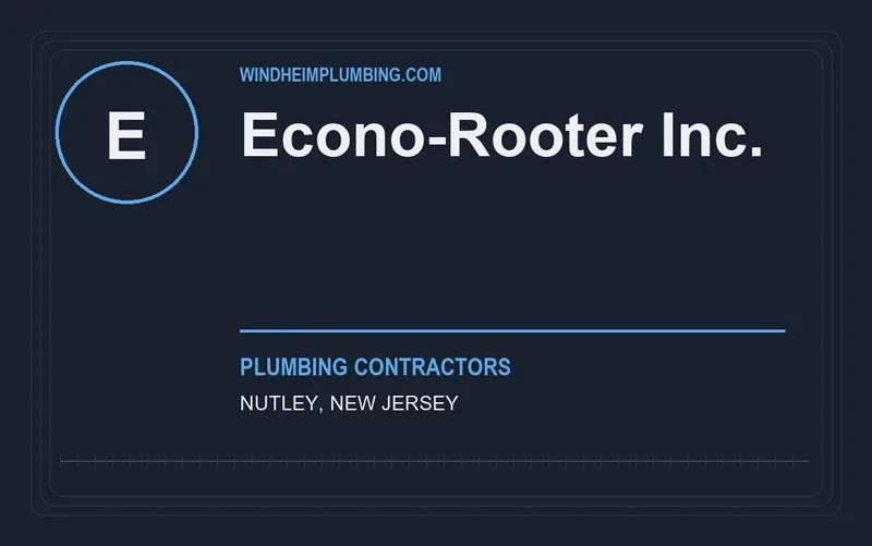 Econo-Rooter Inc. in Nutley, New Jersey