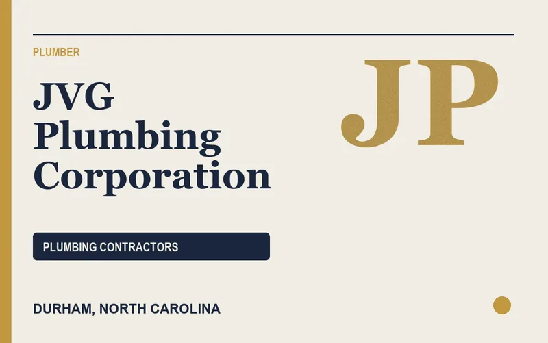 JVG Plumbing Corporation in Durham, North Carolina