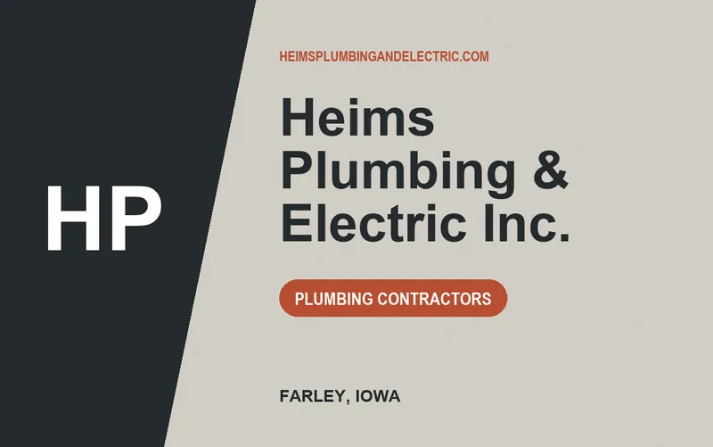 Heims Plumbing & Electric Inc. in Farley, Iowa