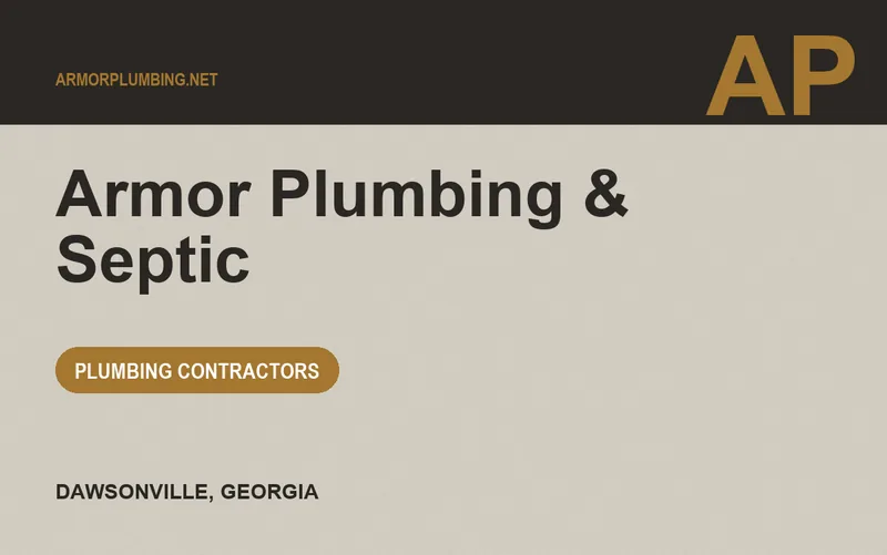 Armor Plumbing & Septic in Dawsonville, Georgia