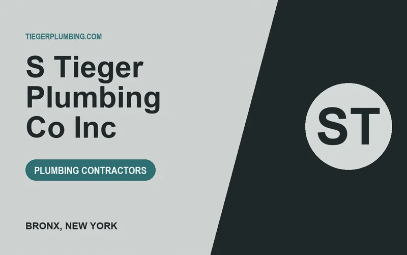 S Tieger Plumbing Co Inc in Bronx, New York