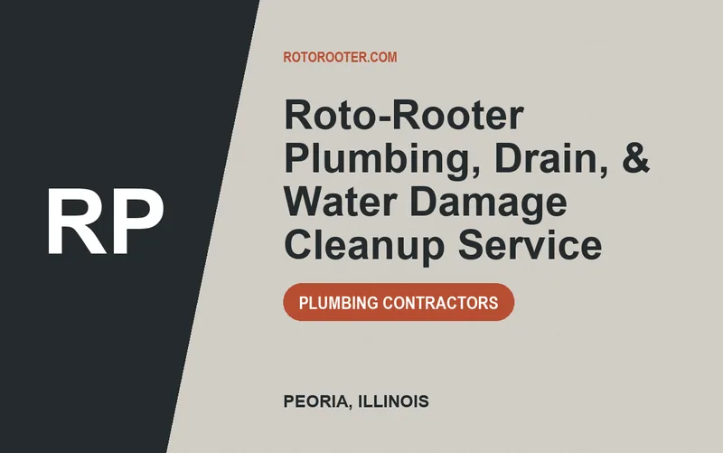 Roto-Rooter Plumbing, Drain, & Water Damage Cleanup Service in Peoria, Illinois