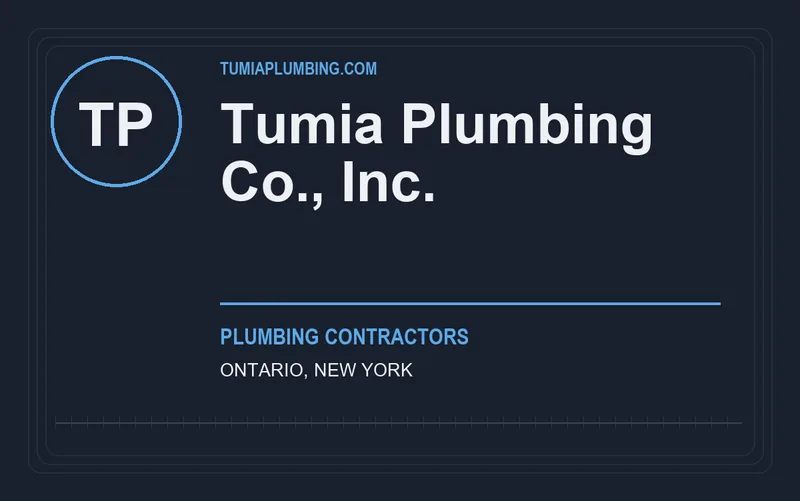 Tumia Plumbing Co., Inc. in Ontario, New York
