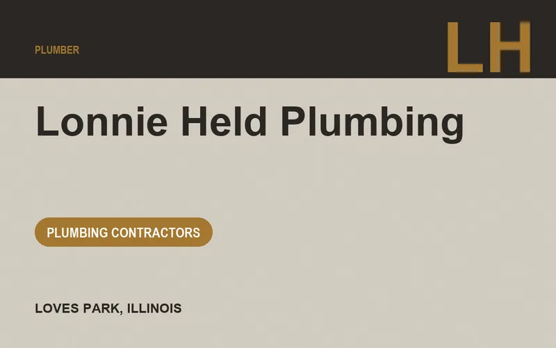 Lonnie Held Plumbing in Loves Park, Illinois