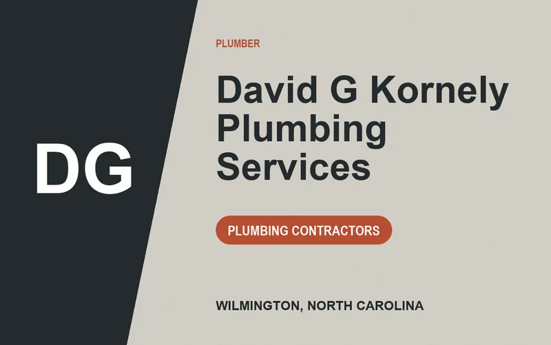 David G Kornely Plumbing Services in Wilmington, North Carolina