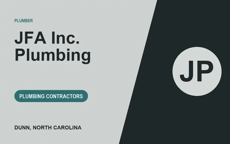 JFA Inc. Plumbing in Dunn, North Carolina