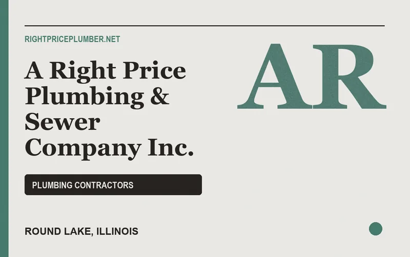 A Right Price Plumbing & Sewer Company Inc. in Round Lake, Illinois