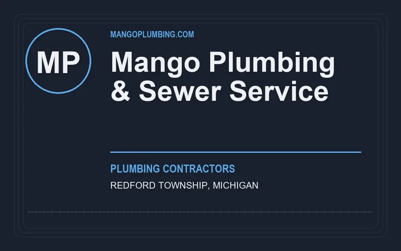 Mango Plumbing & Sewer Service in Redford Township, Michigan
