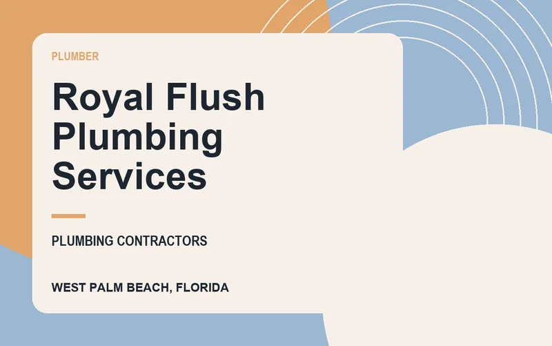 Royal Flush Plumbing Services in West Palm Beach, Florida