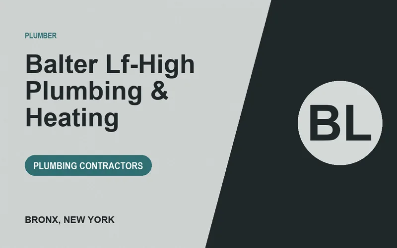 Balter Lf-High Plumbing & Heating in Bronx, New York