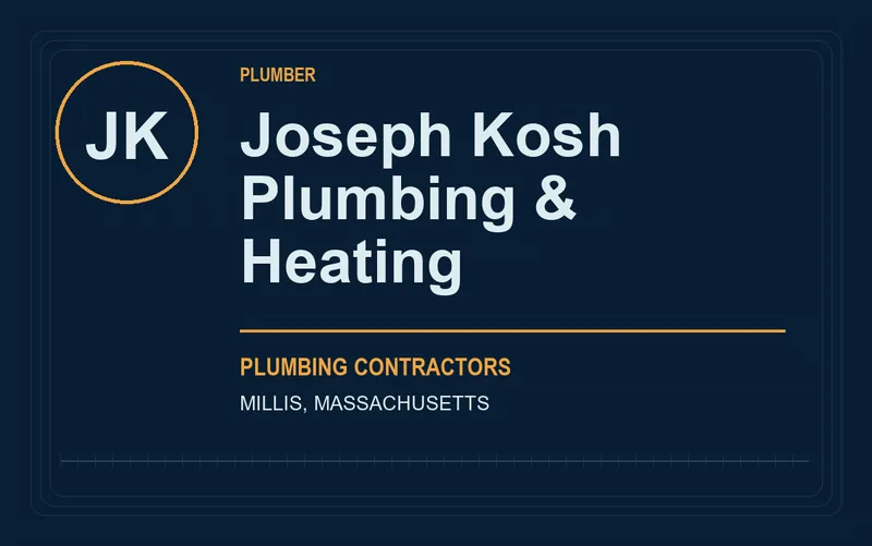 Joseph Kosh Plumbing & Heating in Millis, Massachusetts