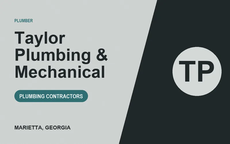 Taylor Plumbing & Mechanical in Marietta, Georgia