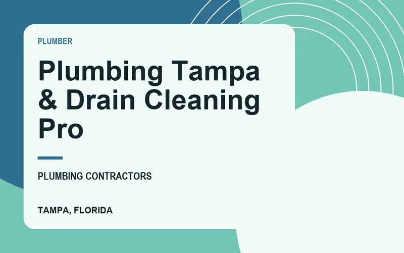 Plumbing Tampa & Drain Cleaning Pro in Tampa, Florida