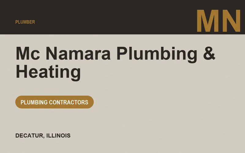 Mc Namara Plumbing & Heating in Decatur, Illinois