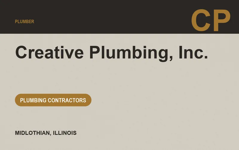 Creative Plumbing, Inc. in Midlothian, Illinois