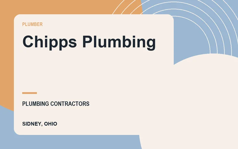 Chipps Plumbing in Sidney, Ohio