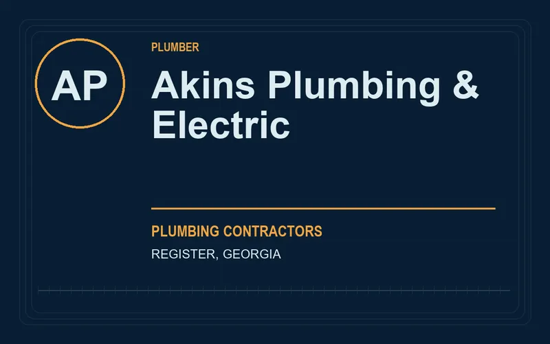 Akins Plumbing & Electric in Register, Georgia